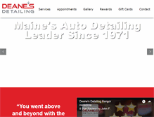 Tablet Screenshot of deanesdetailing.com